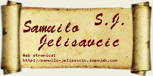 Samuilo Jelisavčić vizit kartica